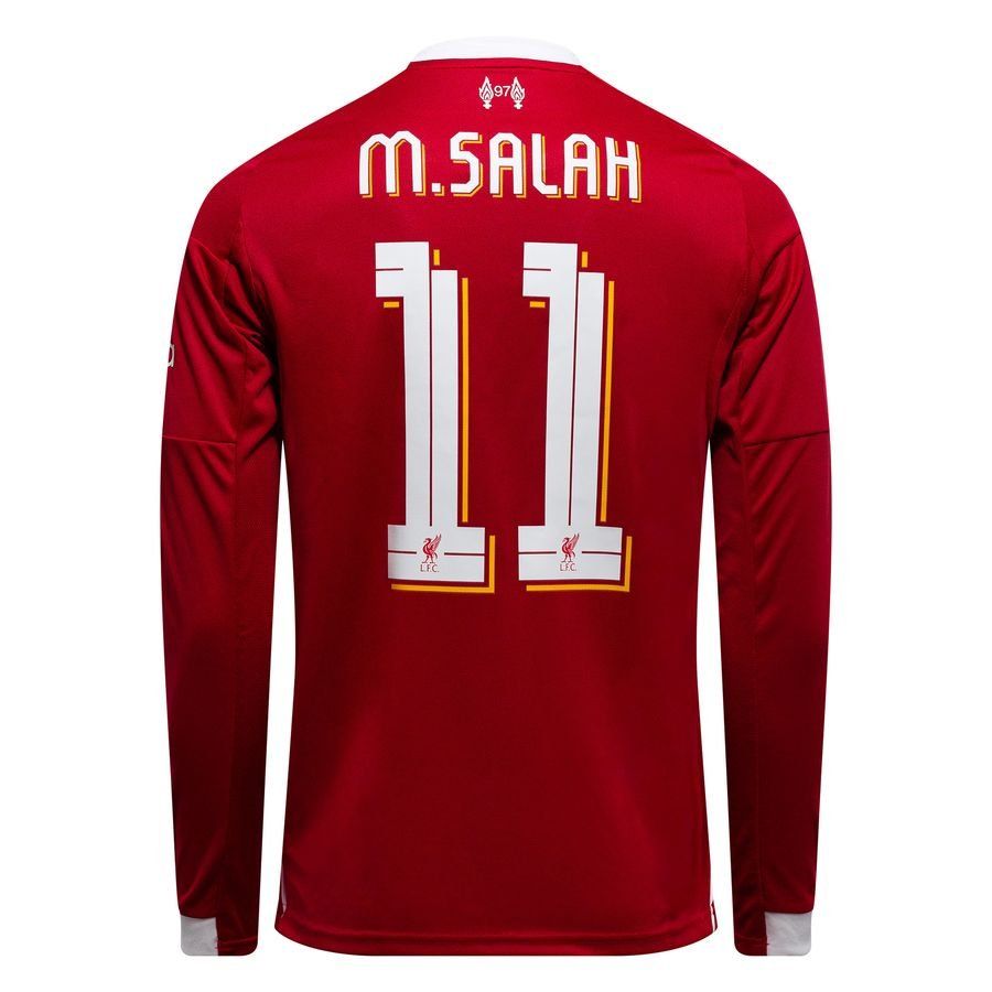 Liverpool Home Shirt 2025/26 Champions League Long Sleeves M.SALAH 11 - Men's-SoccerKits Hub | Buy Soccer Jerseys Online